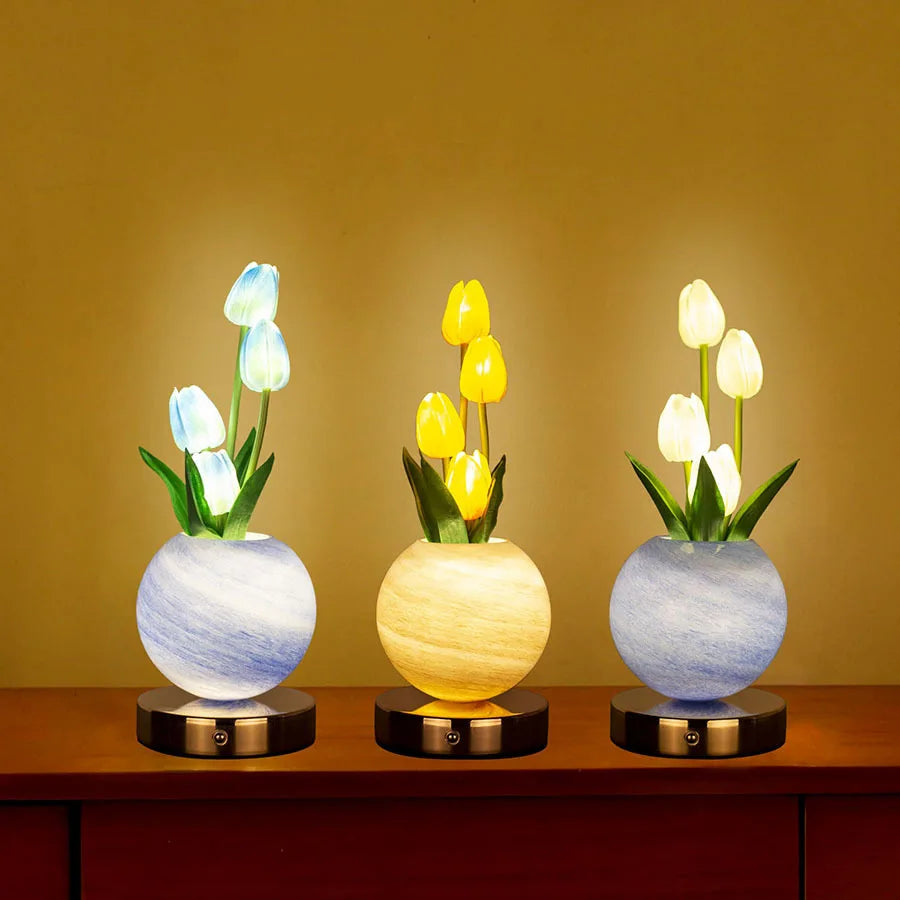 Tulp Planeet Lamp wit - LED sfeerverlichting