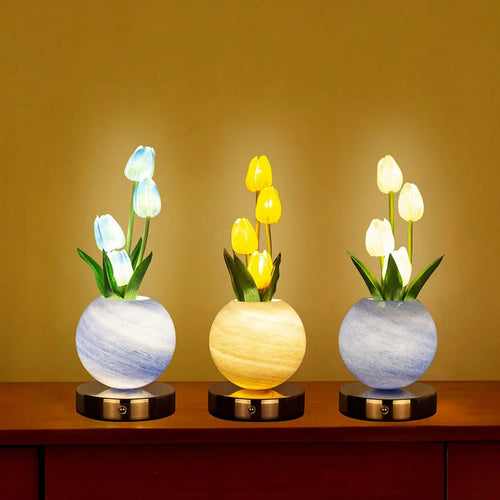 Tulp Planeet Lamp wit - LED sfeerverlichting